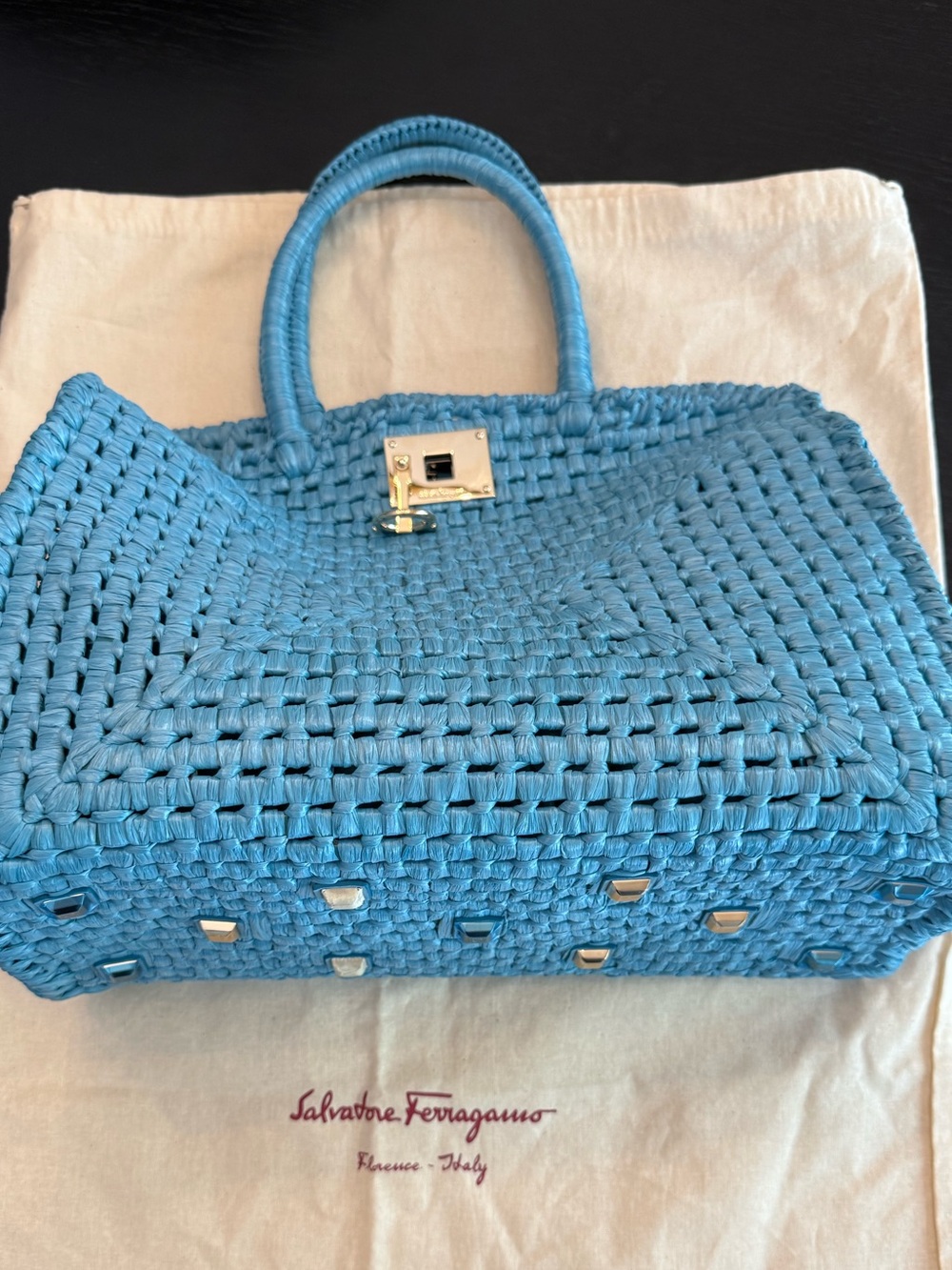 Salvatore ferragamo studio box bag XL New w/o tags - Picture 7 of 16